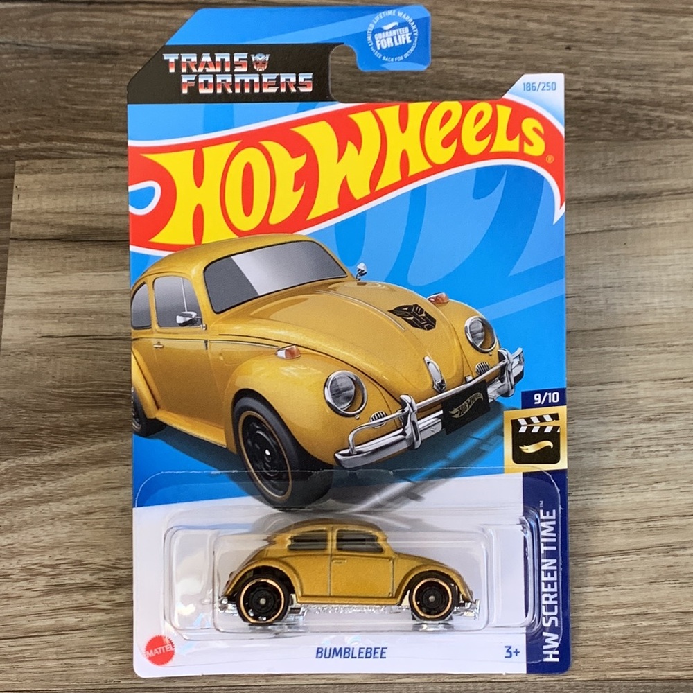 Hot Wheels Transformers Gold Bumblebee Volkswagen  Beetle VW Bug Hotwheels Car